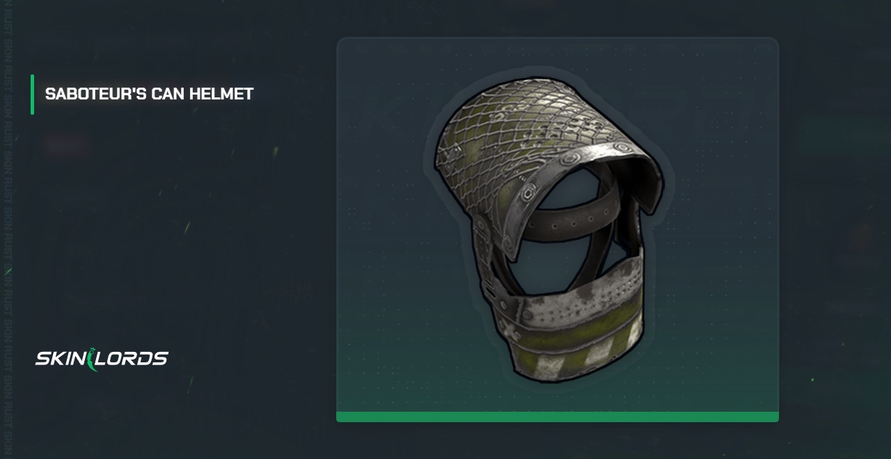 Casco de lata de saboteador Rust Skin