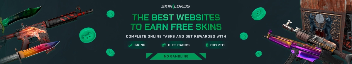 SkinLords Beste websites om gratis CS2 en Rust Skins te verdienen