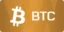 Bitcoin BTC Ikon för kryptovaluta