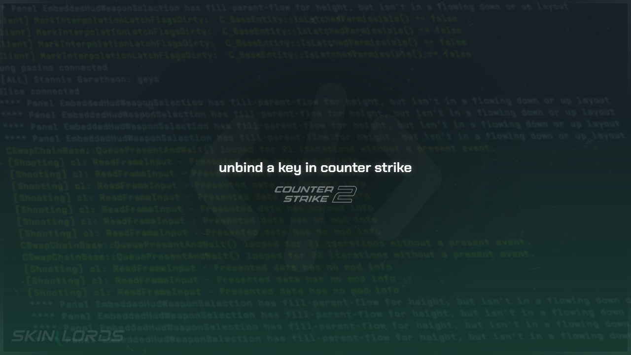 How to Unbind a Key in CS2 - SkinLords