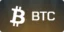 Ikona płatności kryptowalutowej Bitcoin BTC