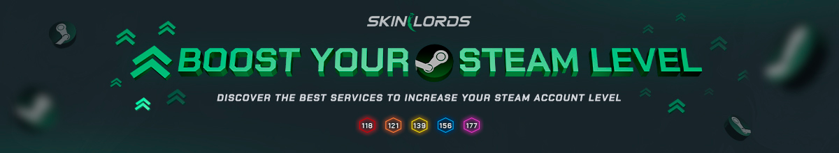 Повысьте свой уровень Steam - SkinLords