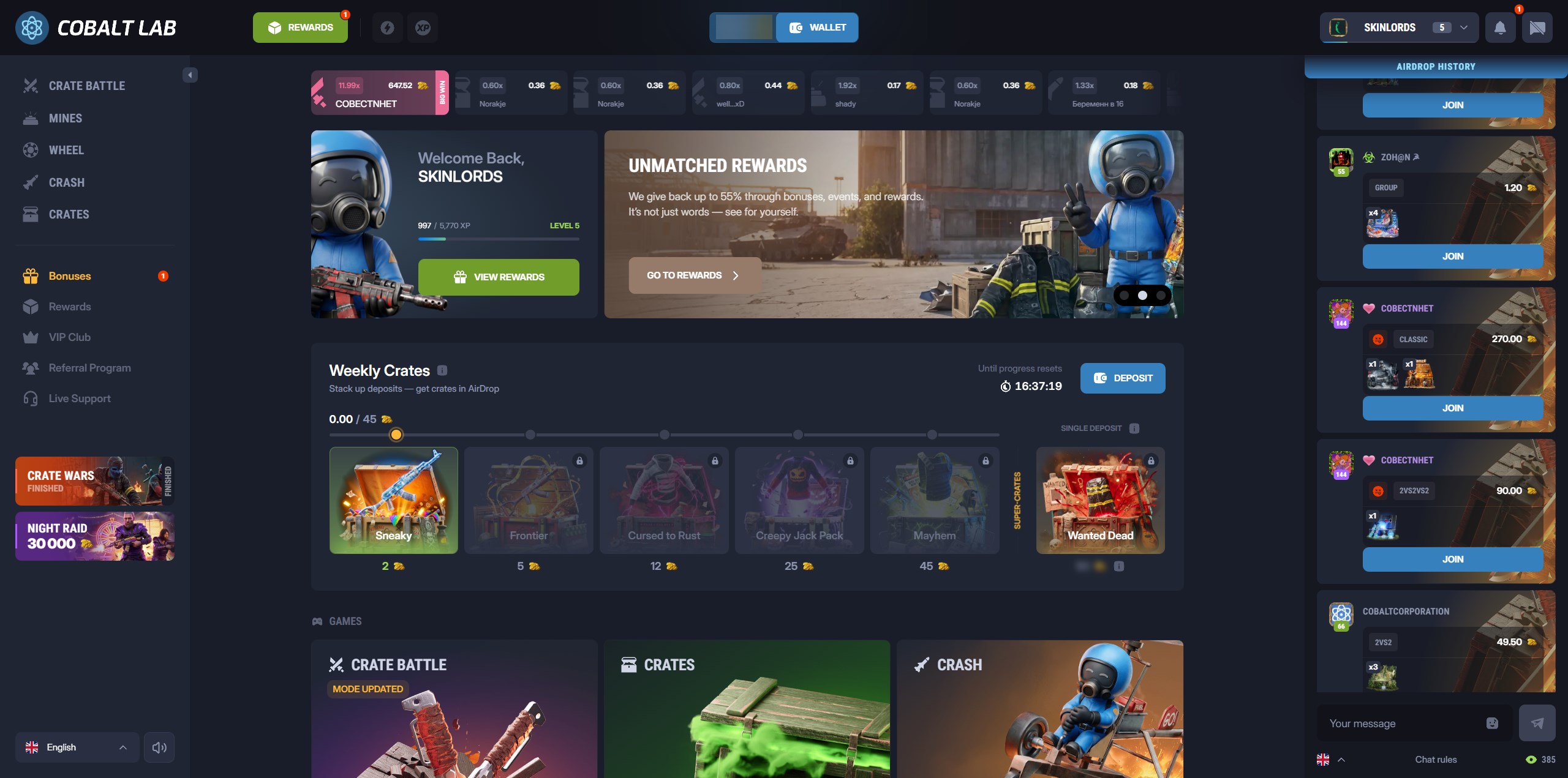 CobaltLab.tech home page