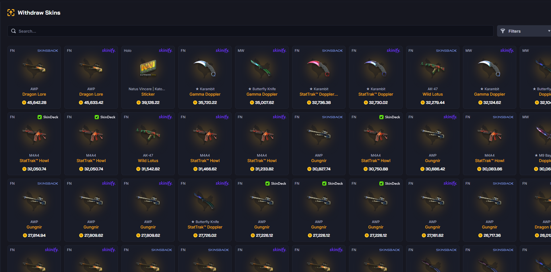 Chicken.GG Skin Withdraw