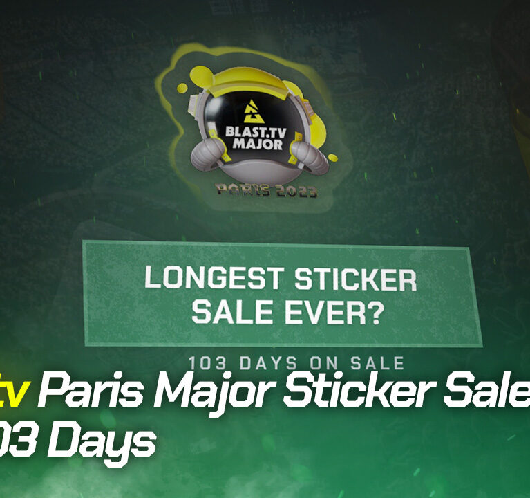 BLAST.tv Paris Major Sticker Sale Ends After 103 Days