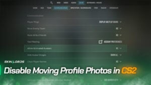 Disable Moving Profile Photos in Counter-Strike 2