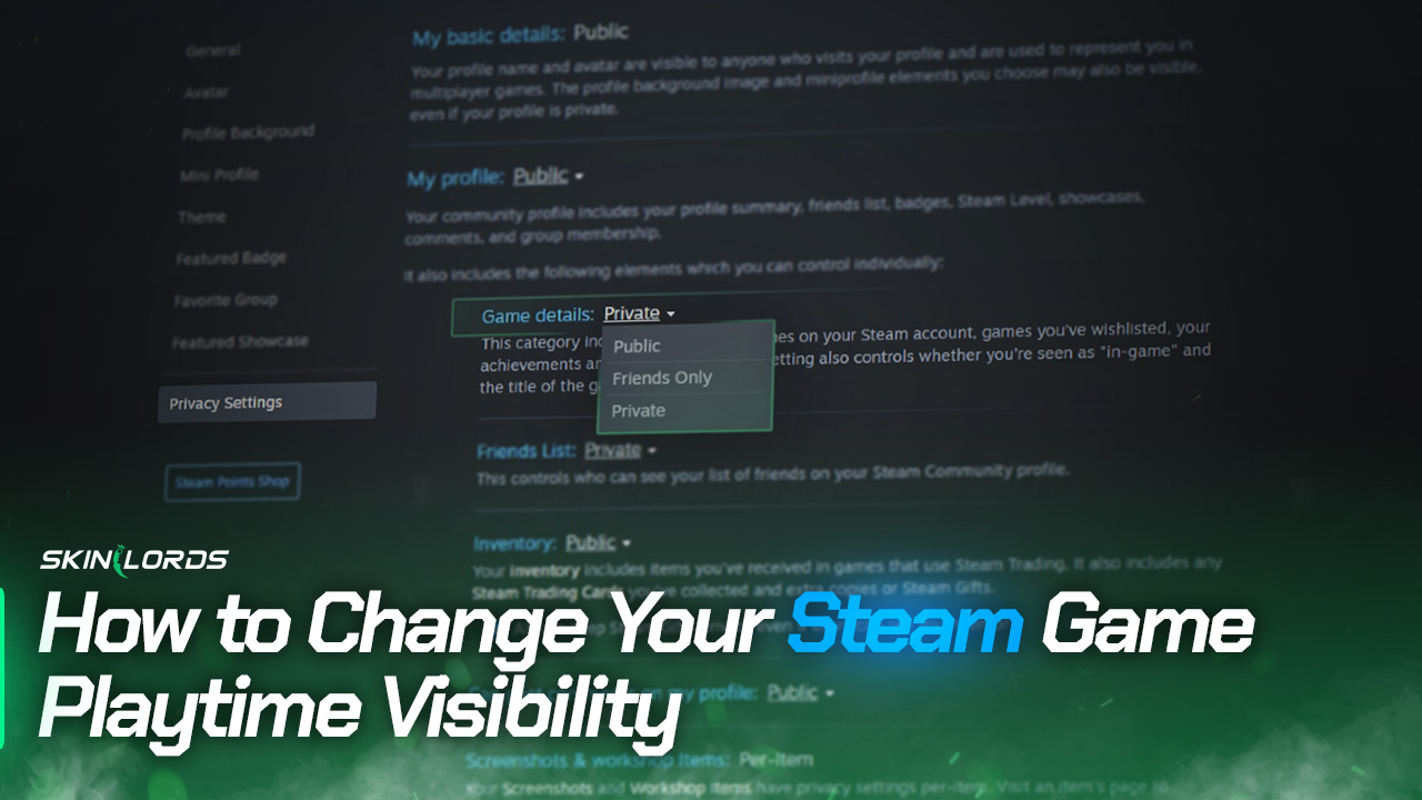 How to Change Your Steam Game Playtime Visibility
