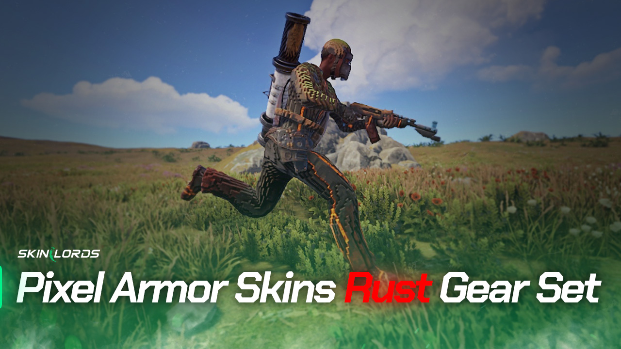 Pixel Armor Skins Rust Gear Set