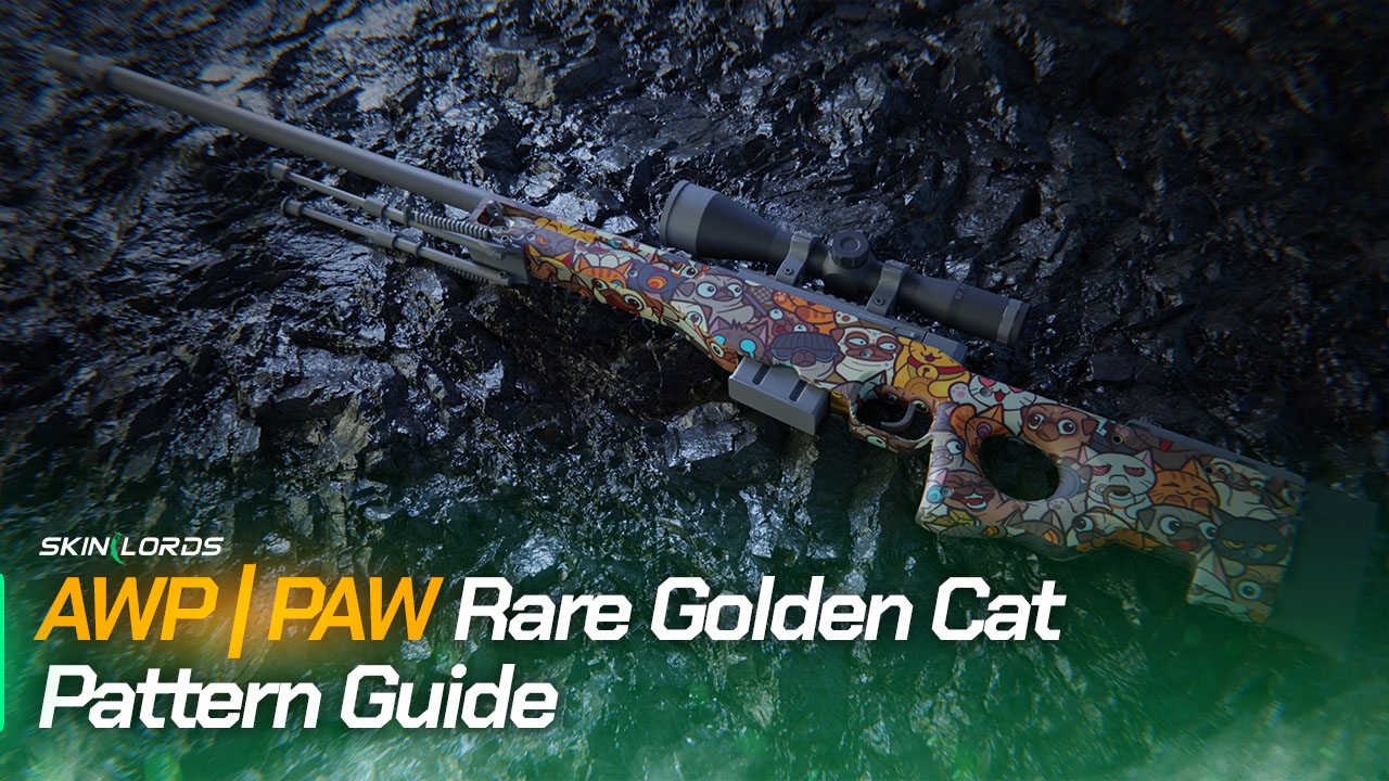 AWP | PAW Rare Golden Cat Pattern Guide - SkinLords