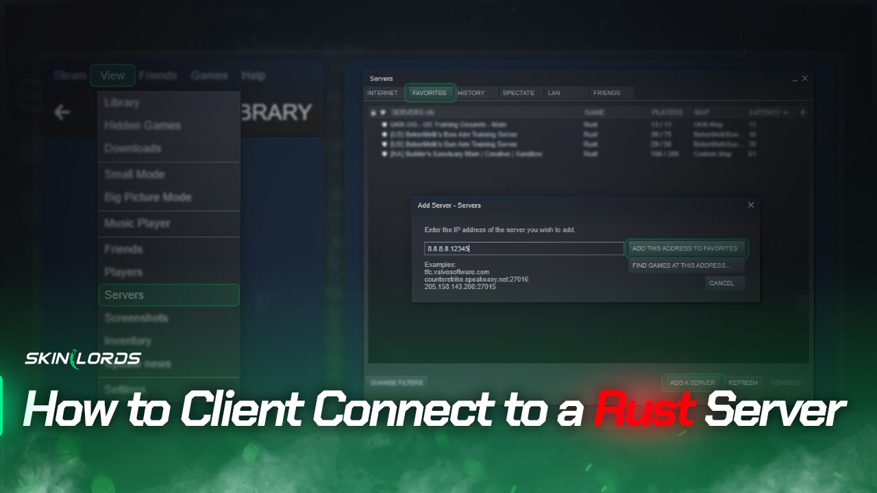 How to Client Connect to a Rust Server