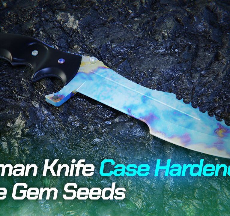 Huntsman Knife Case Hardened | All Blue Gem Seeds