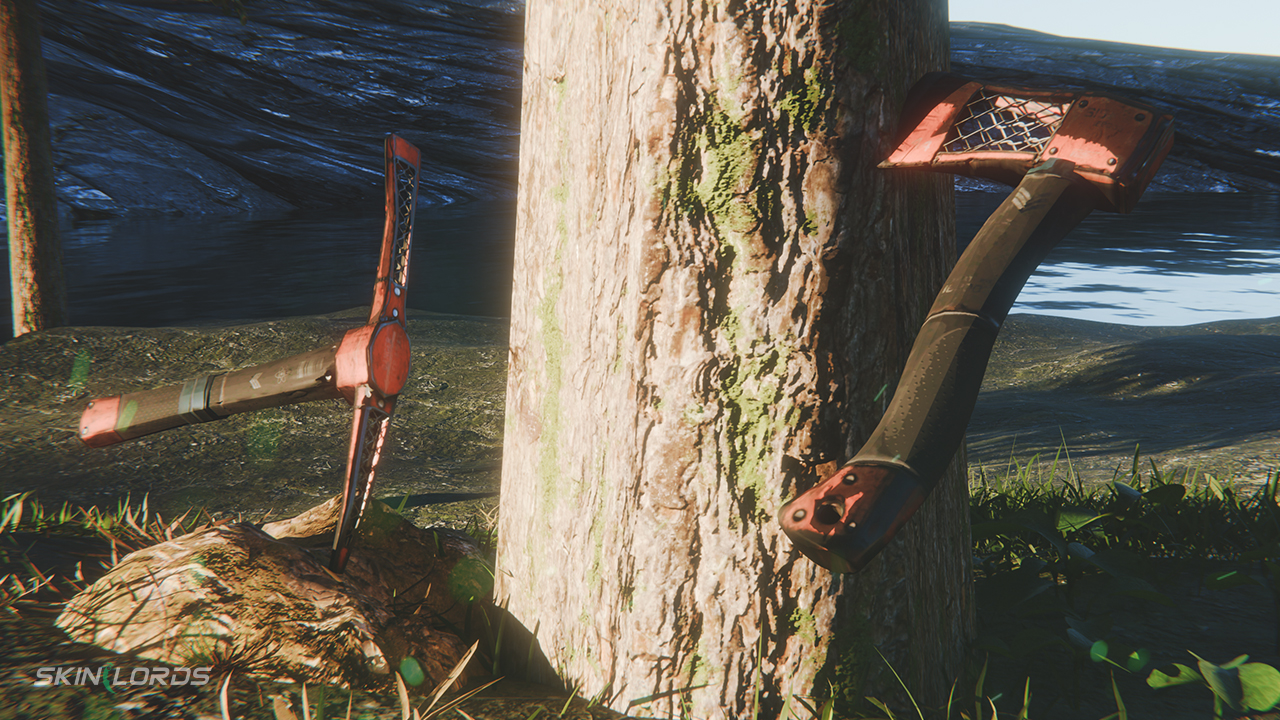 rust cargo heli hatchet and pick axe skins