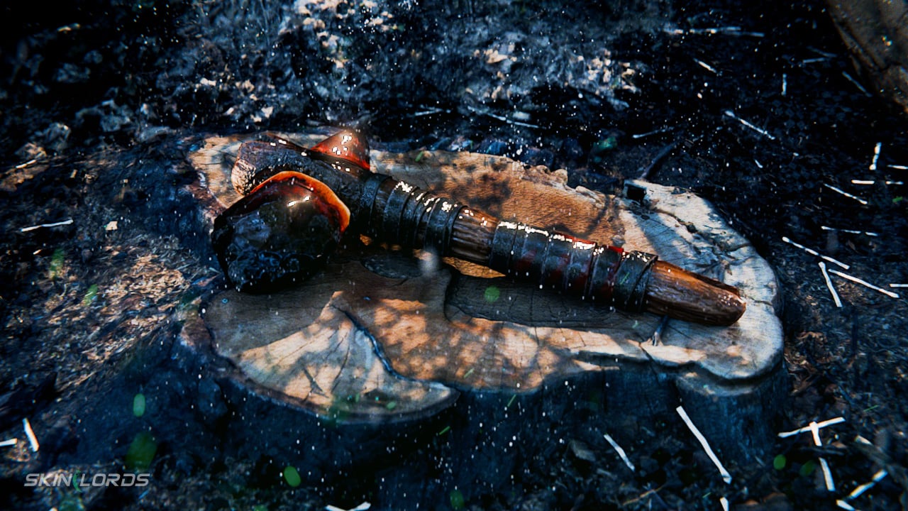 Dragon Glass Stone Hatchet rust