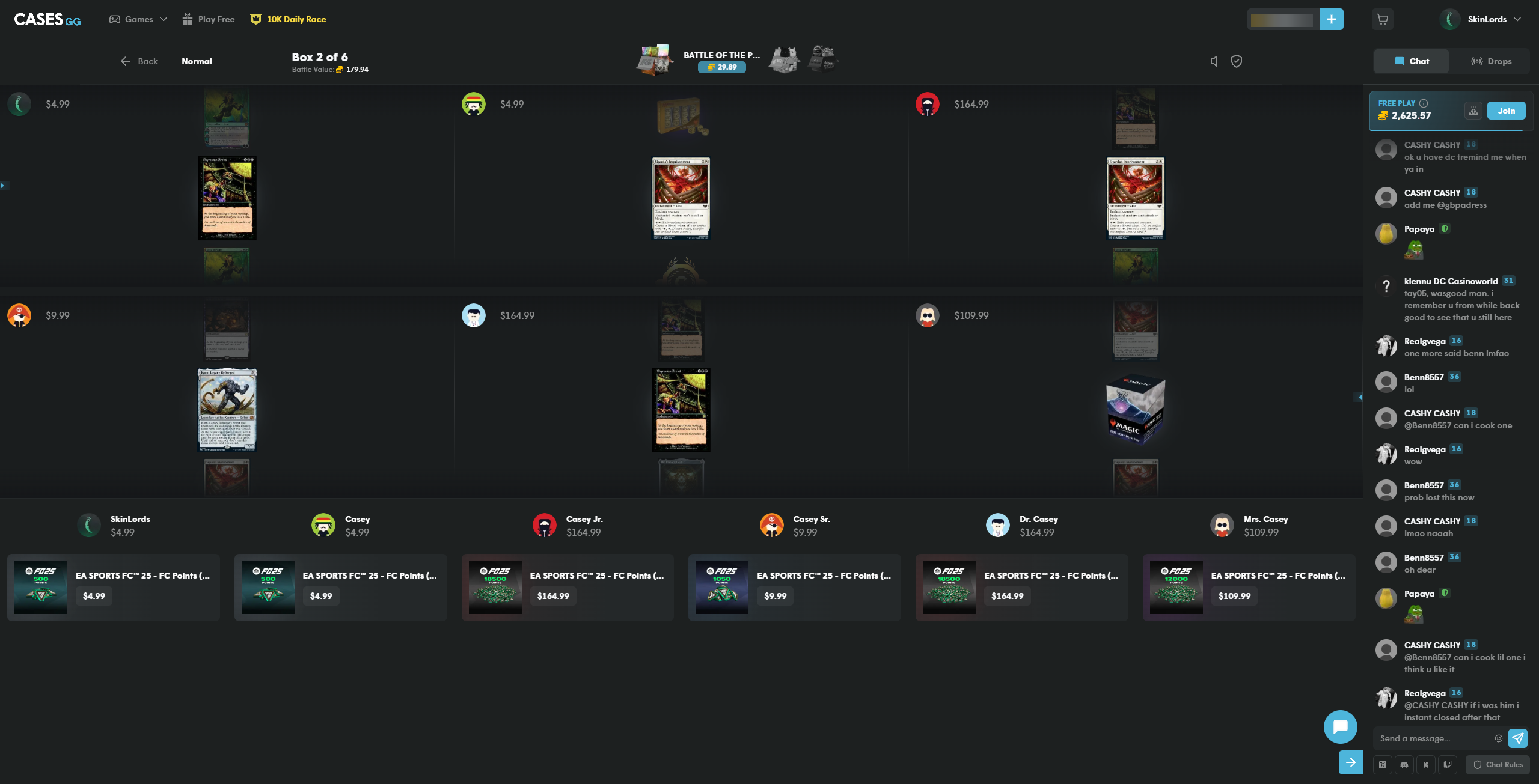 CasesGG 3v3 Case Battle
