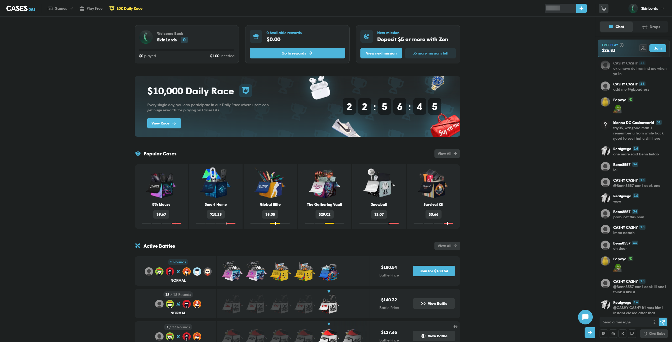 CasesGG Homepage
