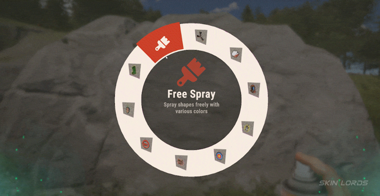 rust graffiti dlc spray menu