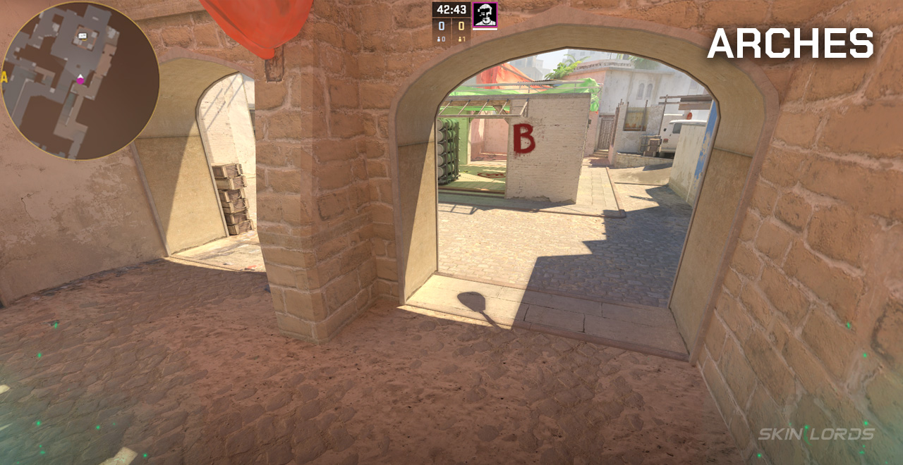 arches mirage cs2 callout