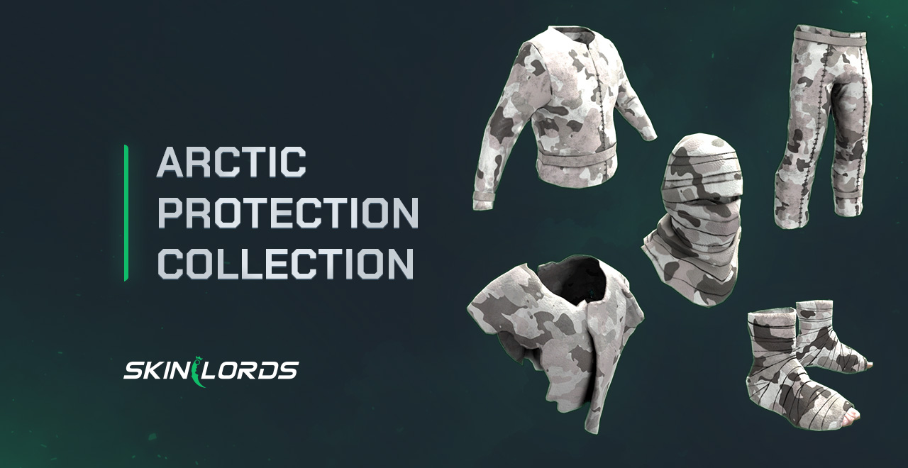 rust arctic protection collection burlap skin set