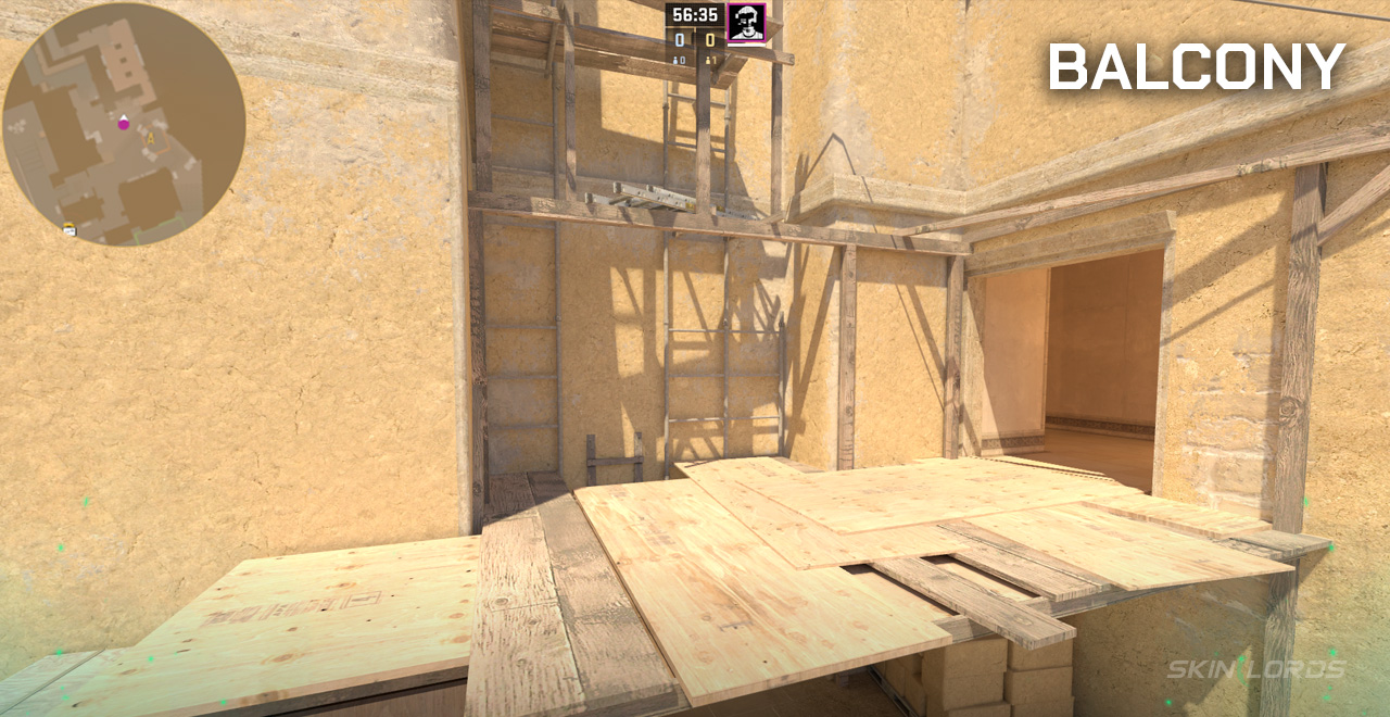 balcony mirage cs2 callout