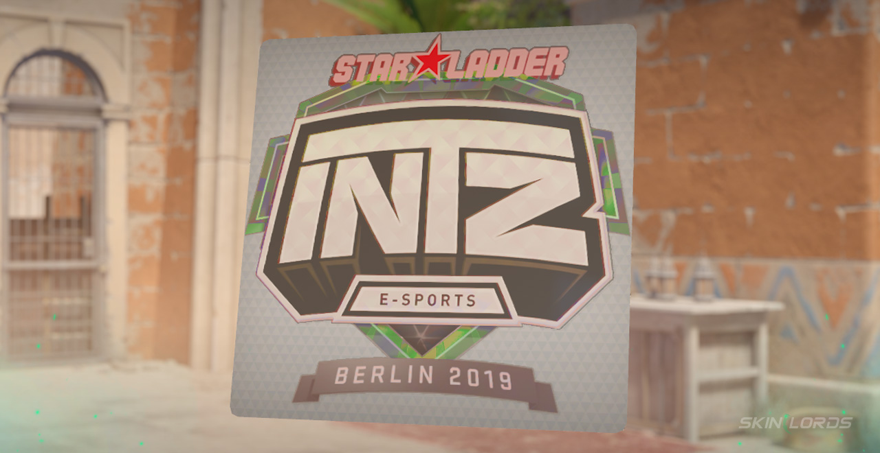 INTZ E-SPORTS CLUB (Holo) Berlin 2019 white cs2 sticker