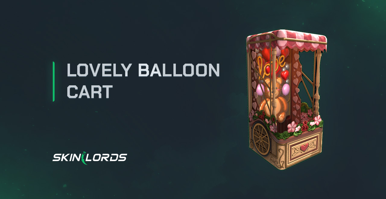 Lovely Balloon Cart rust