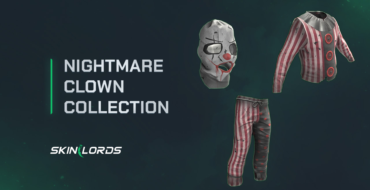 Nightmare Clown Collection rust burlap set