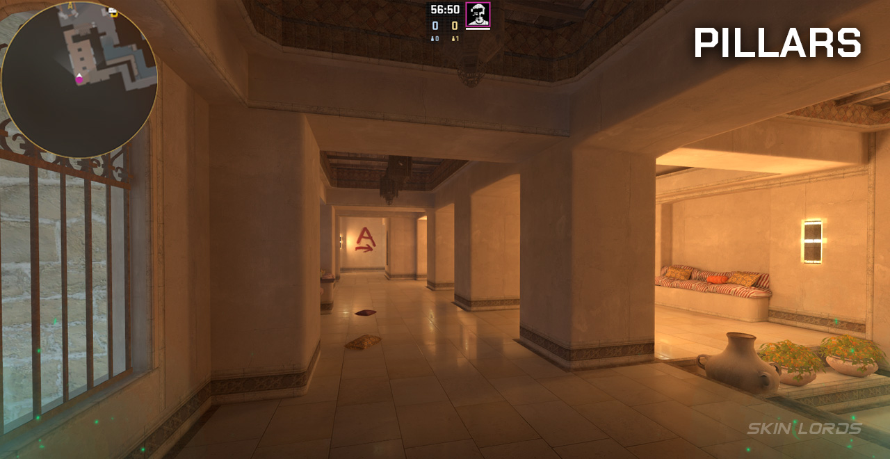 pillars mirage cs2 callout