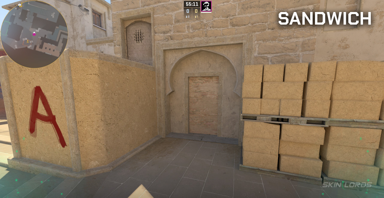 sandwich mirage cs2 callout