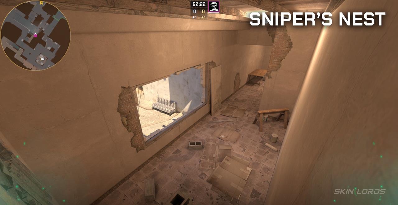 snipers nest mirage cs2 callout