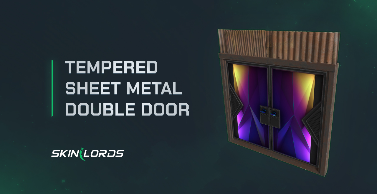 Tempered Sheet Metal Double Door rust