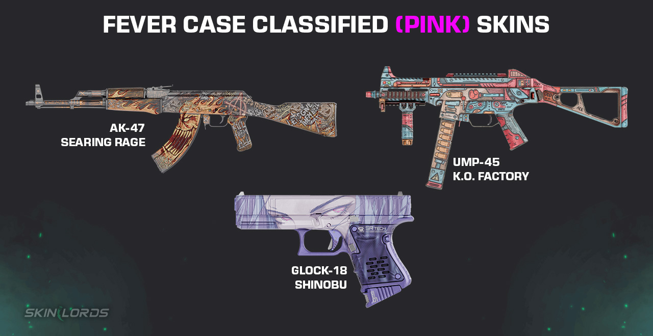 Fever Case Classified (Pink) Skins