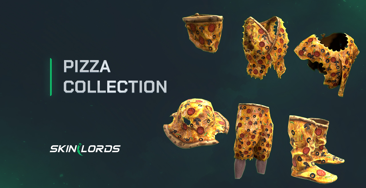 rust pizza collection hide skin set