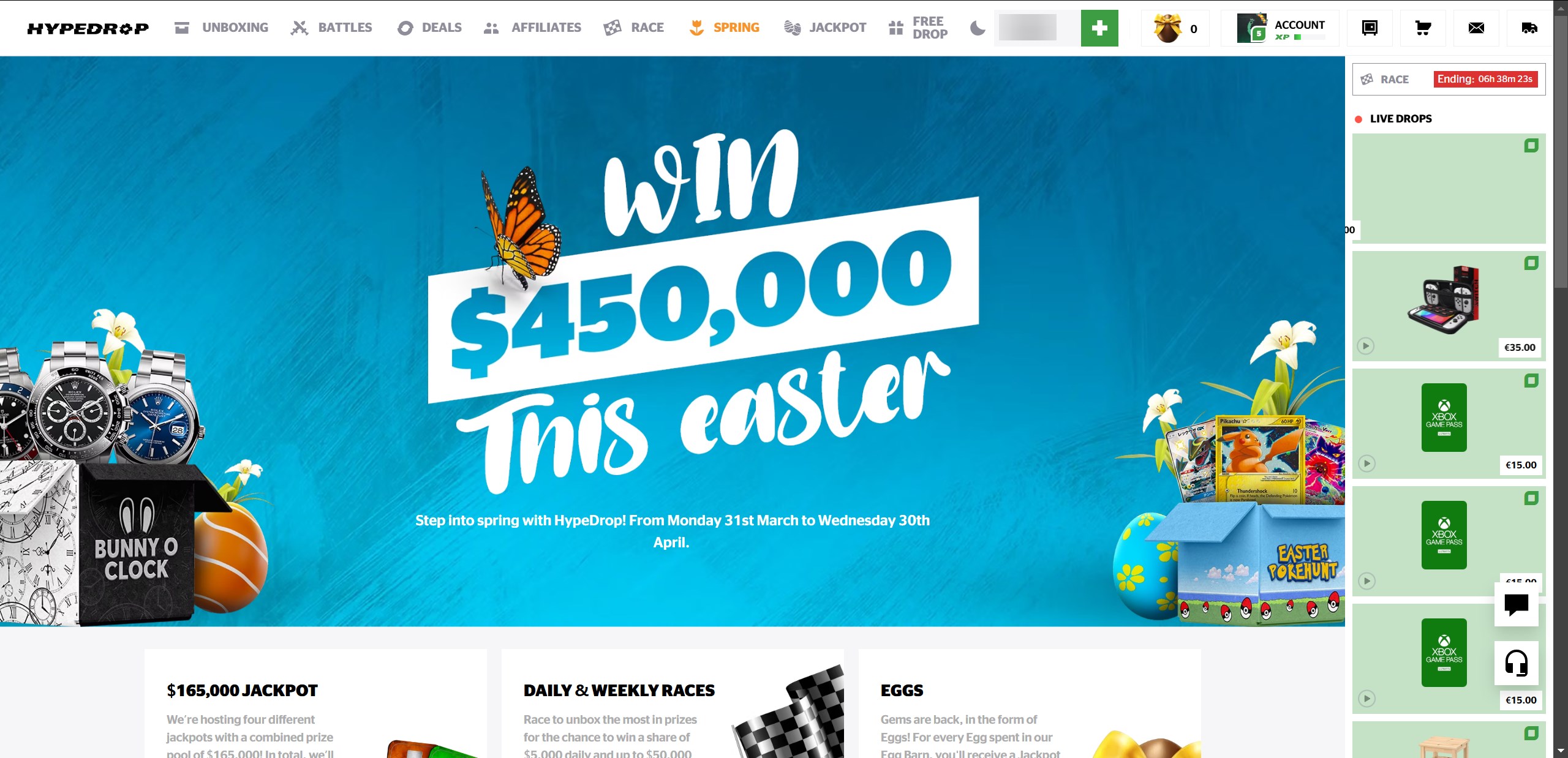 Hypedrop Easter Giveaway