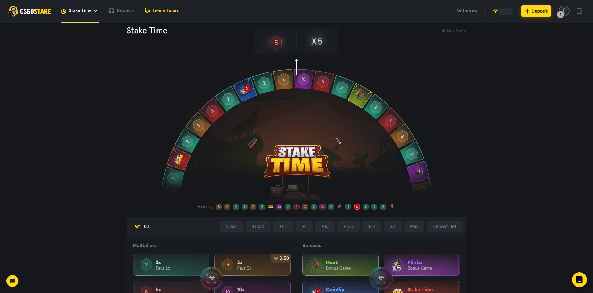 CSGOStake Stake Time Roulette