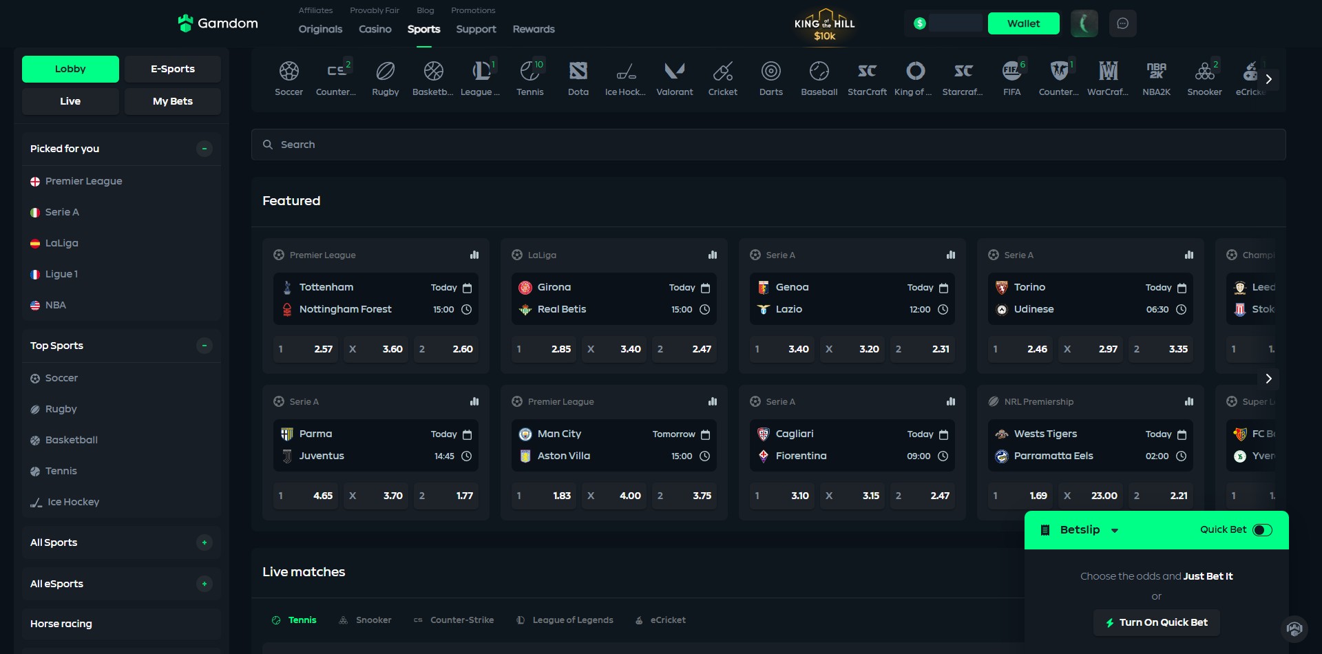 Gamdom Sportsbook