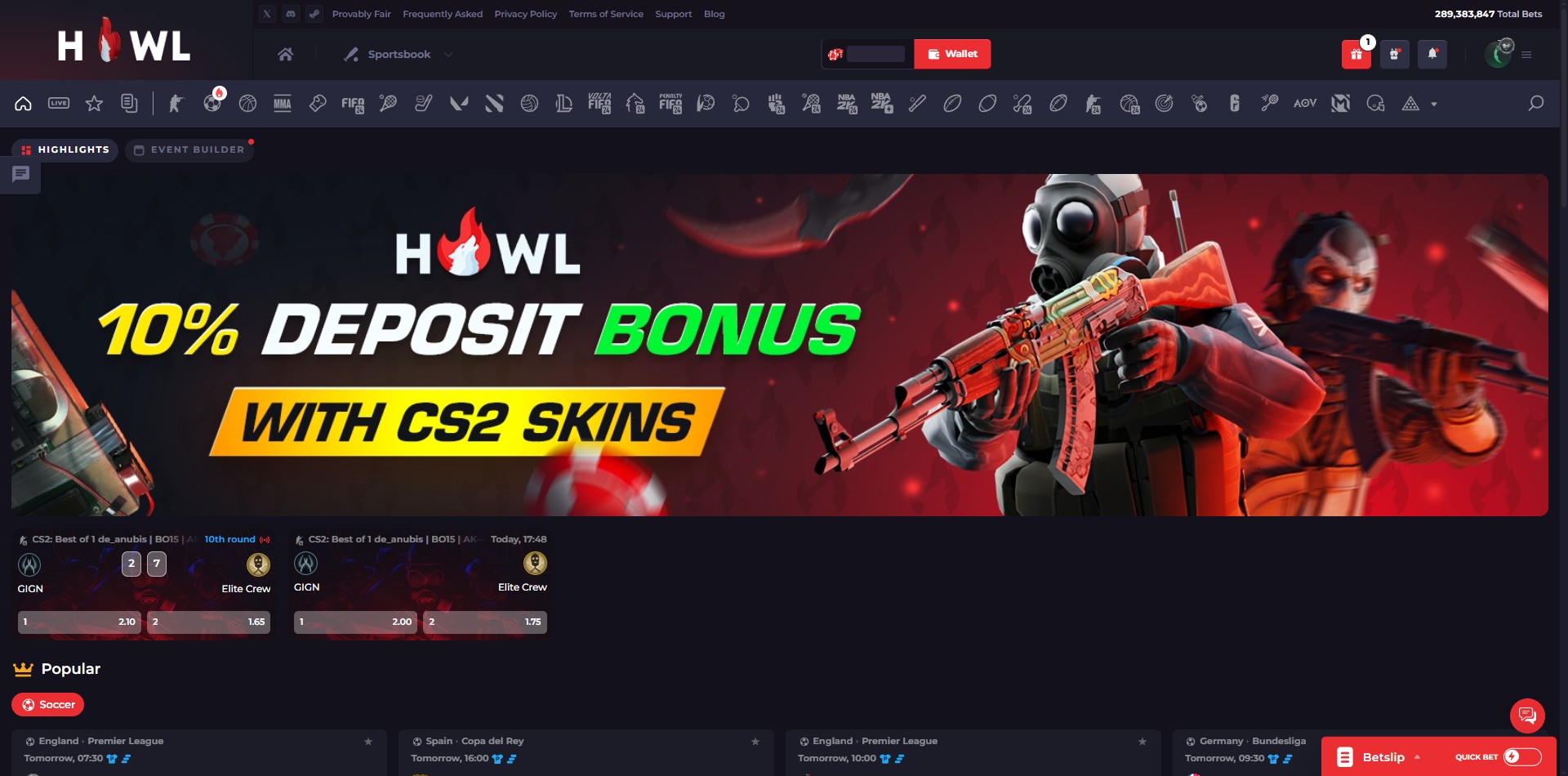 Howl.GG Sportsbook