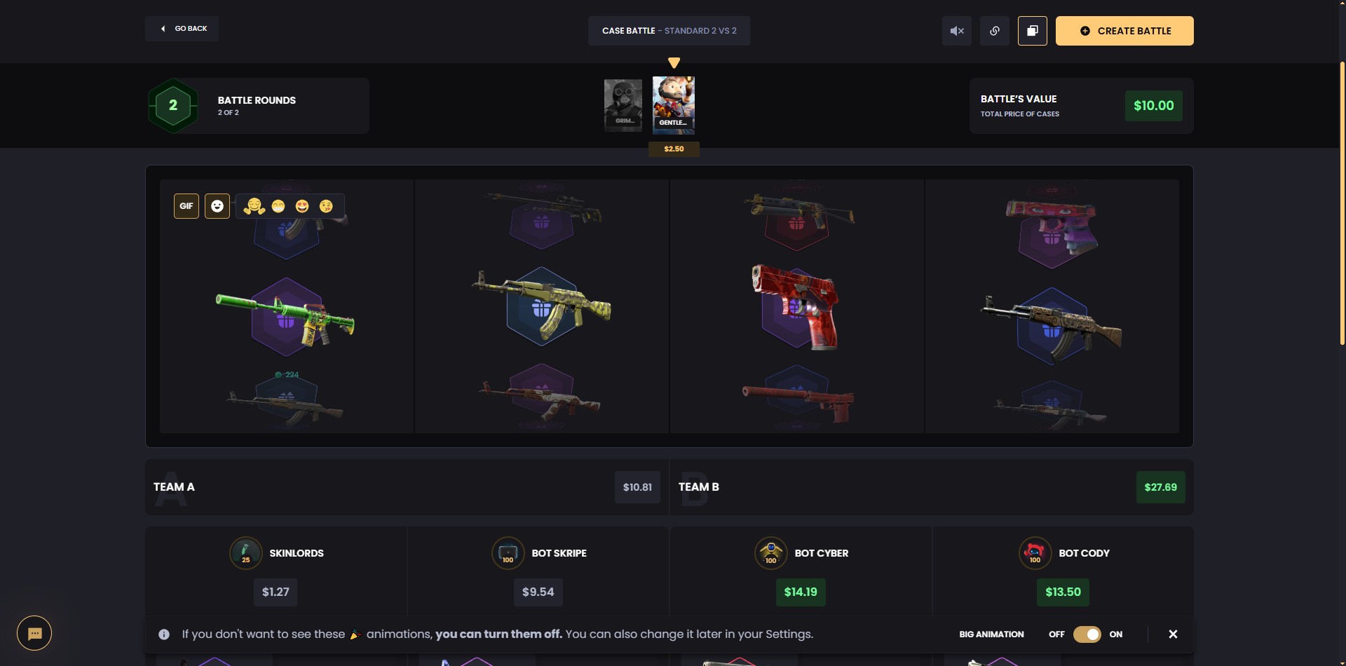 KeyDrop Case Opening Battles