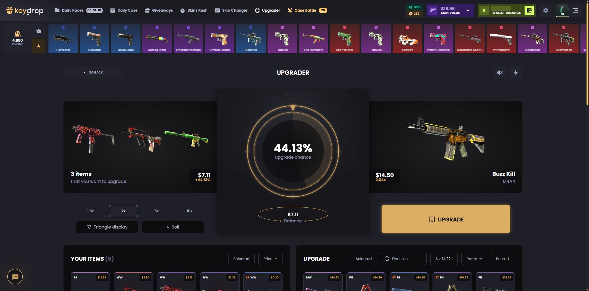 KeyDrop Upgrader