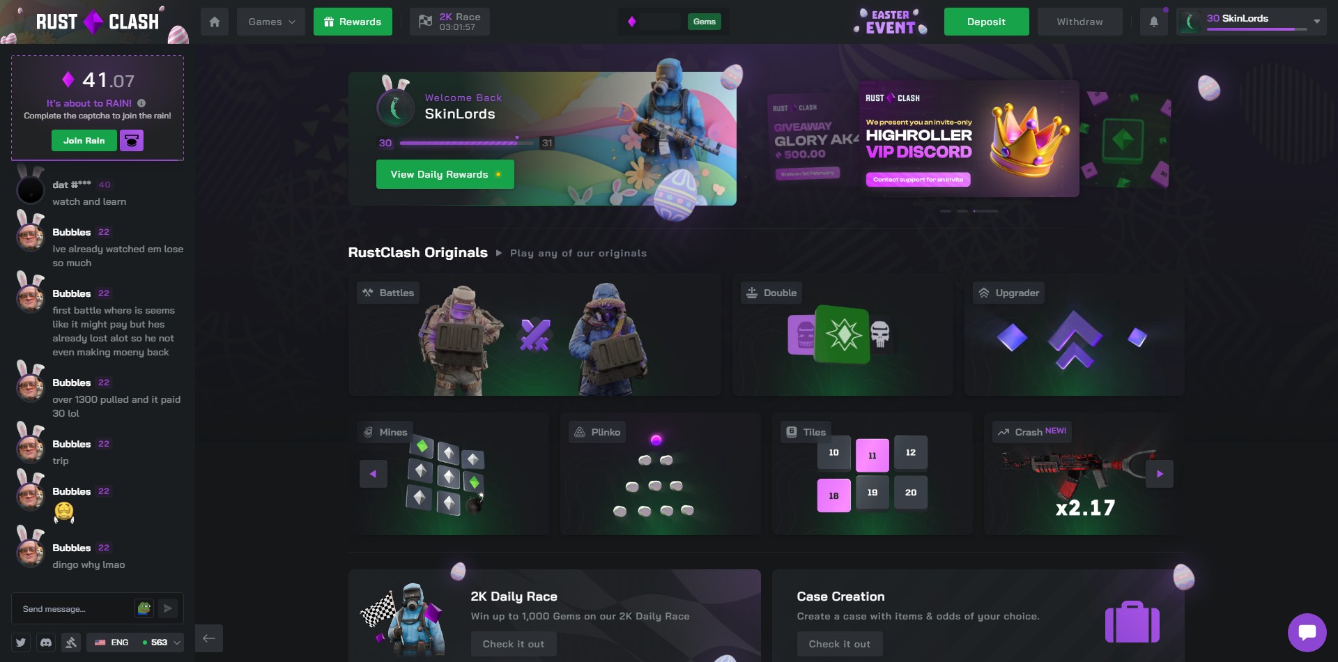 RustClash Home