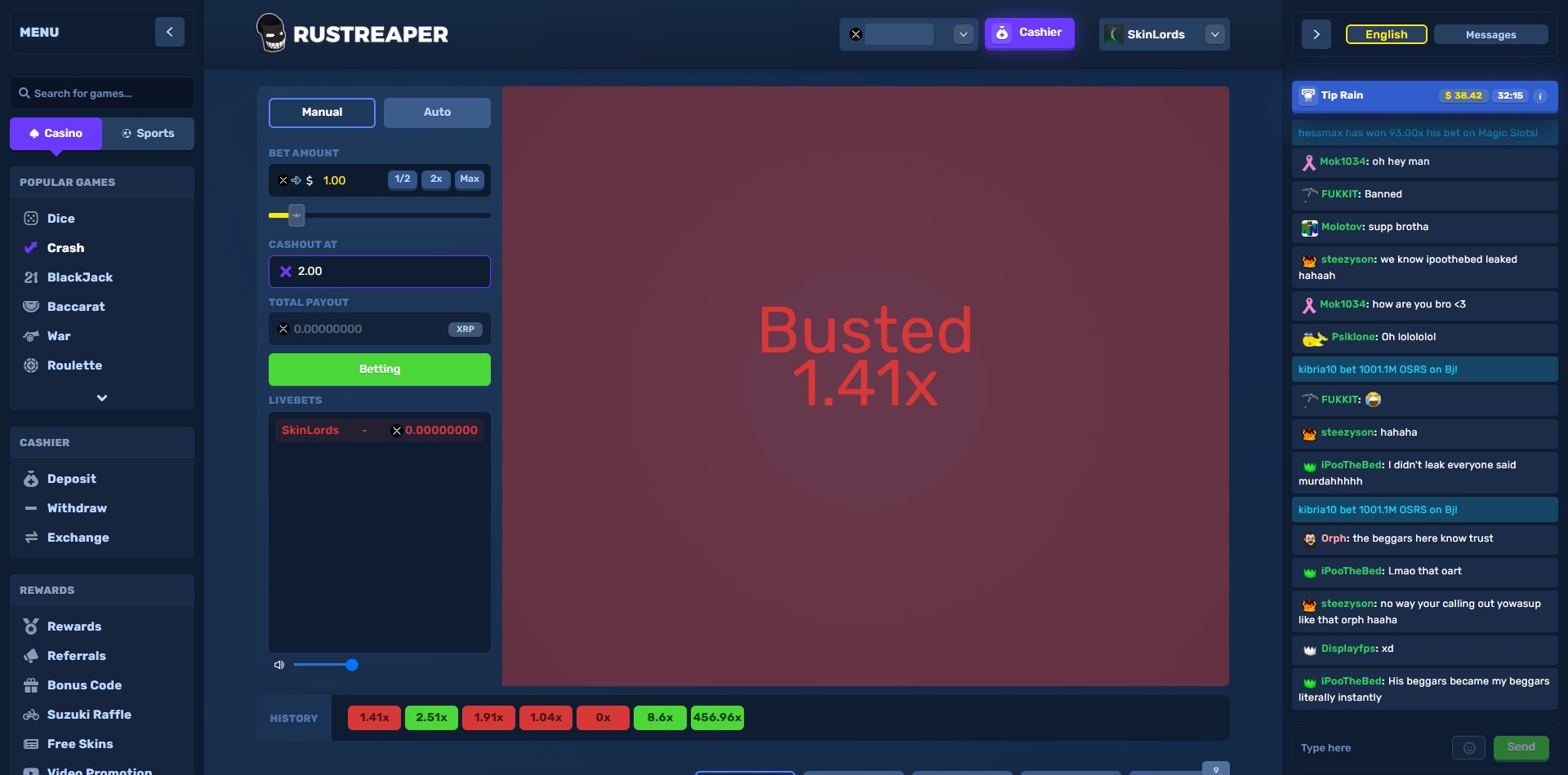 RustReaper Crash