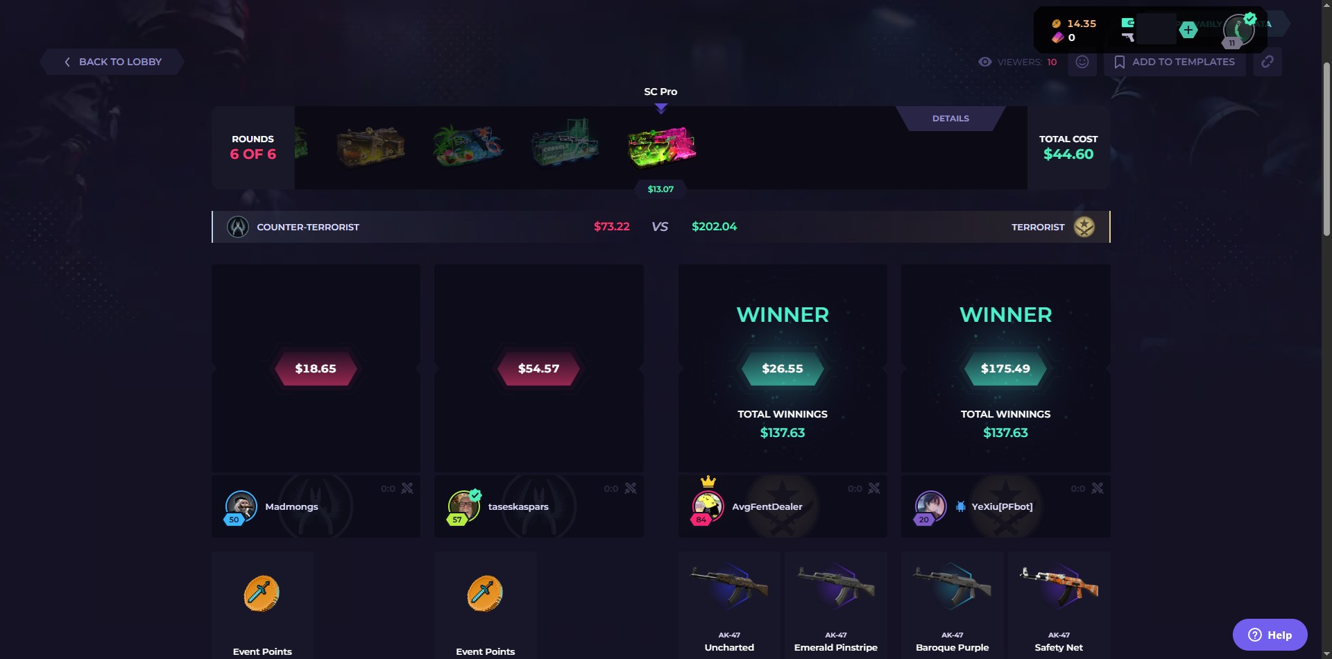 SkinClub Case Opening Battle