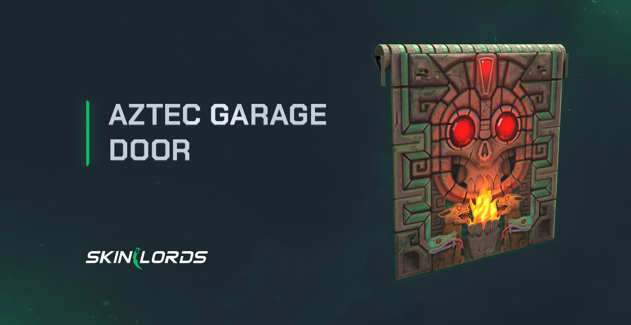 Rust Aztec Garage Door