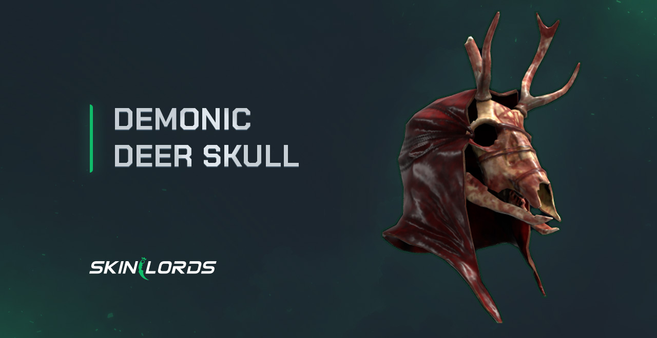 Rust Demonic Deer Skull