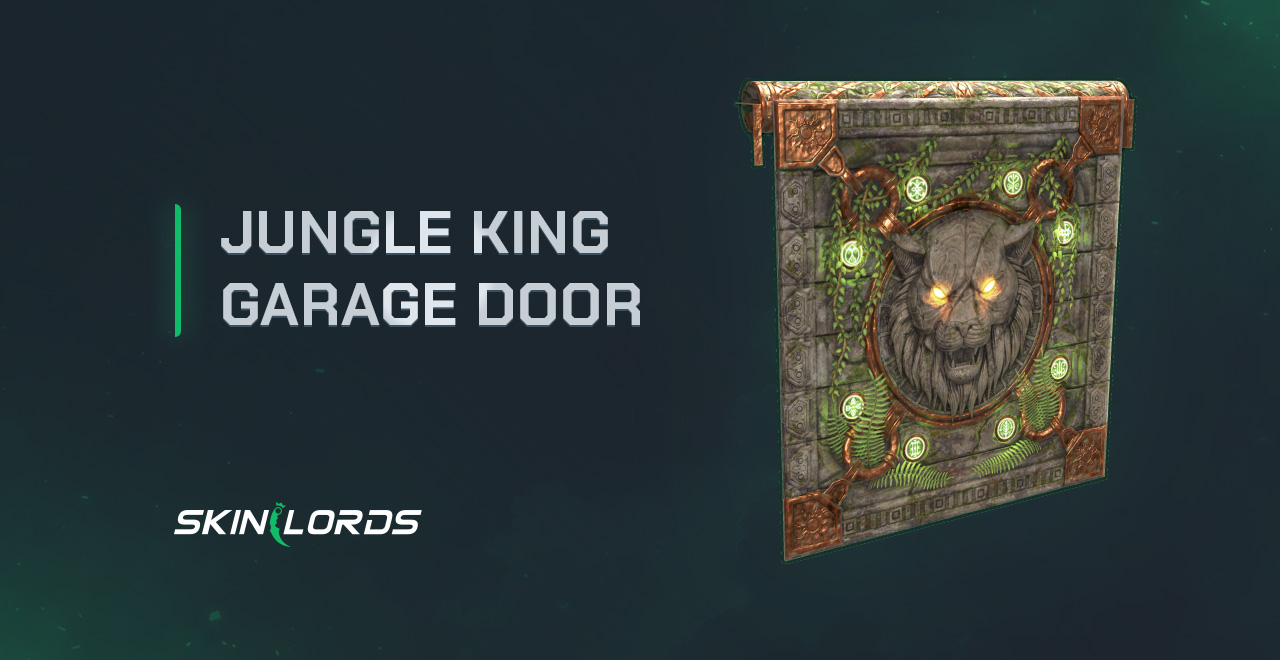 Rust Jungle King Garage Door