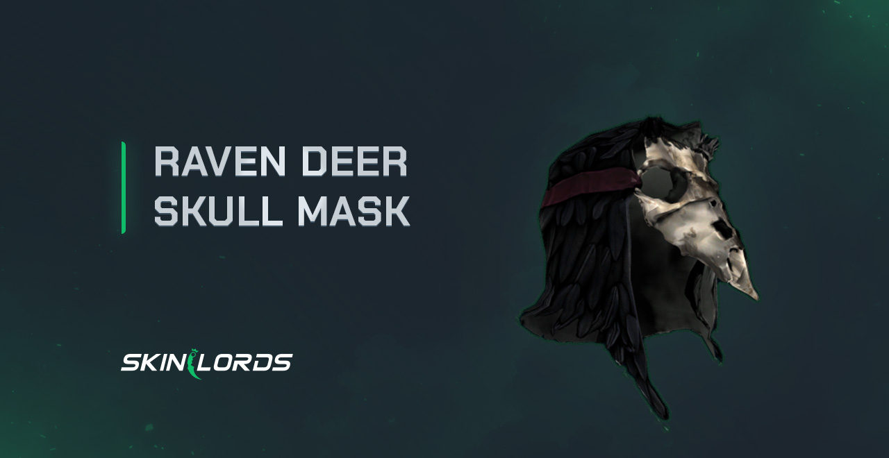 Rust Raven Deer Skull Mask
