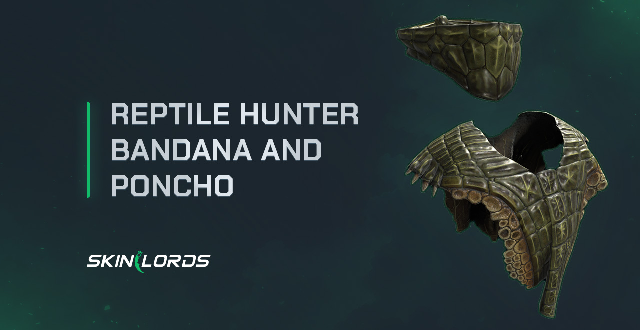 Rust Reptile Hunter Bandana and Poncho