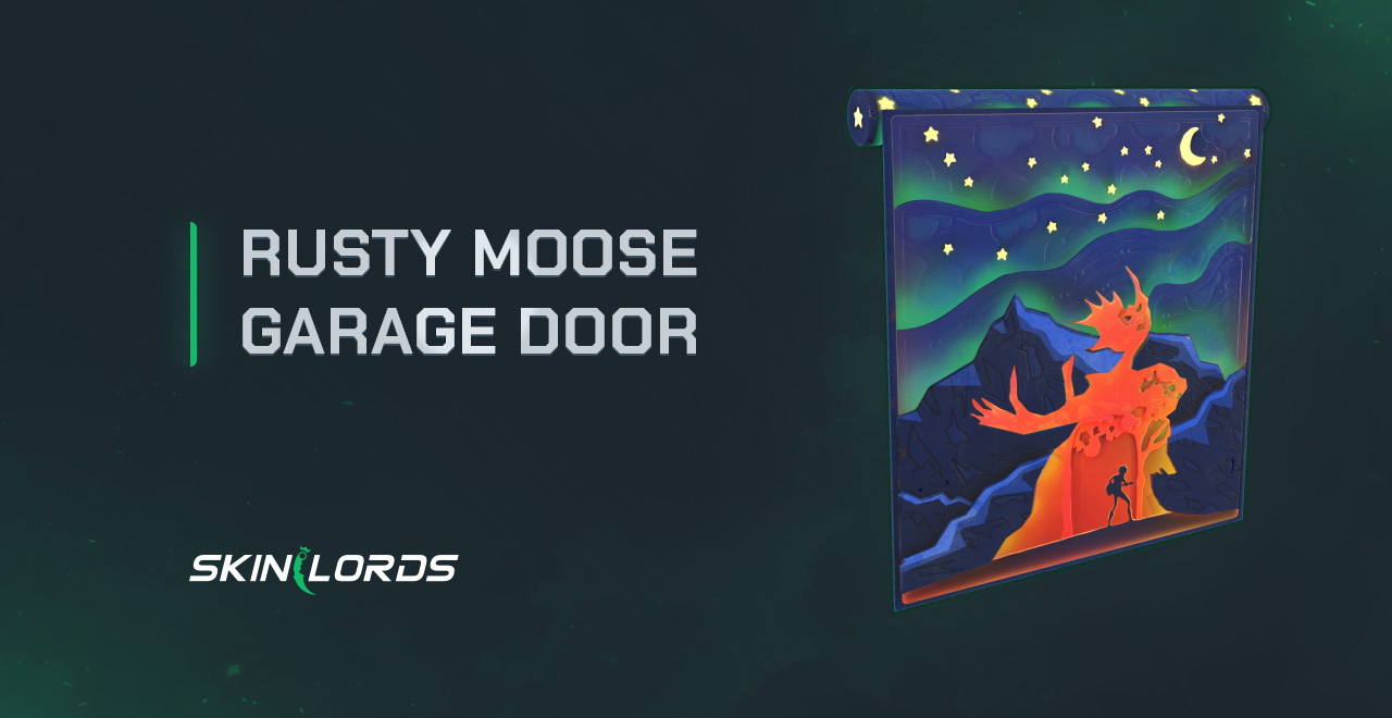 Rusty Moose Garage Door
