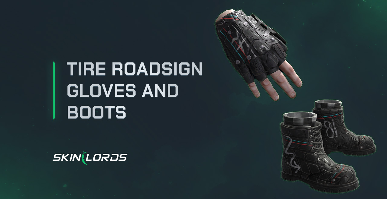 Rust Tire Roadsign Gloves and Boots