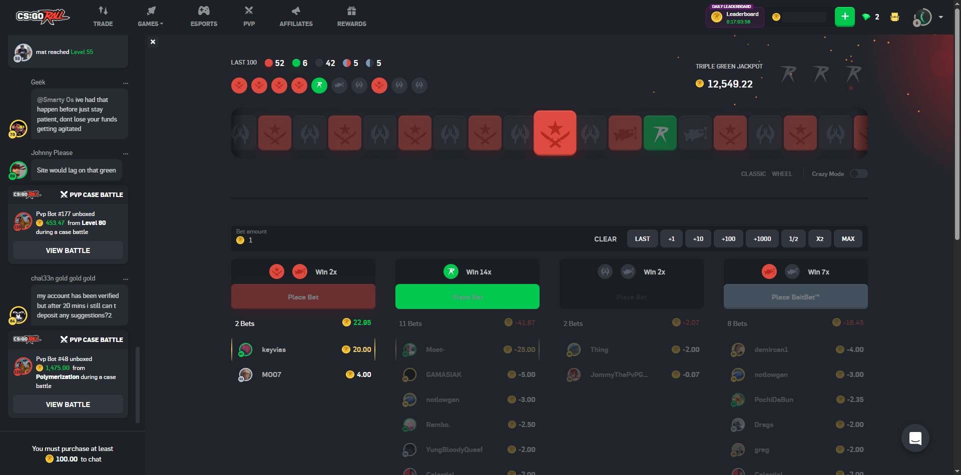CSGORoll Roulette Game