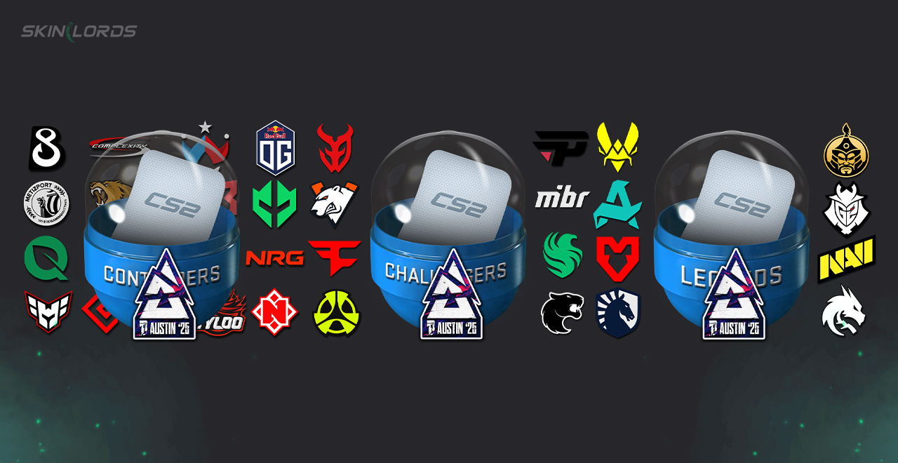 cs2 austin major Team Stickers